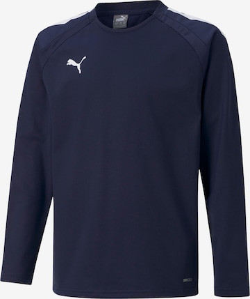 PUMA Athletic Sweatshirt in Blue: front