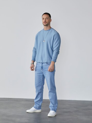 DAN FOX APPAREL Sweatshirt 'Torge' in Blue