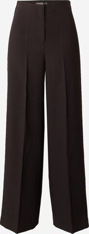 Wide Leg Pantalon à plis 'Corinne' SOAKED IN LUXURY en noir : devant