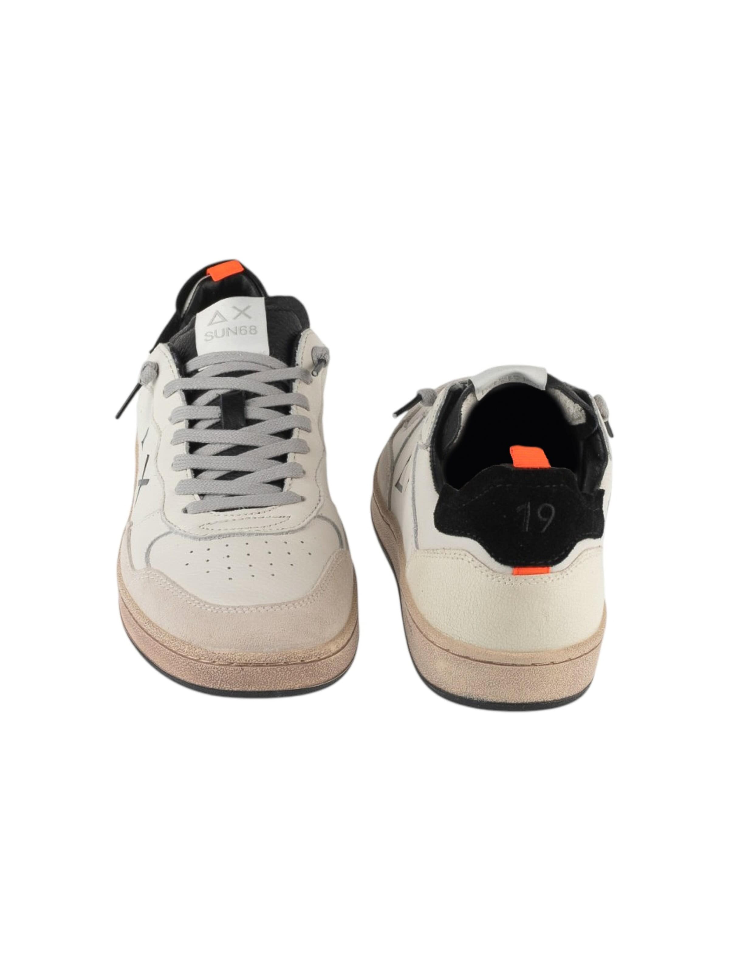SUN68 Sneakers laag 'Urban Basket' in Wit