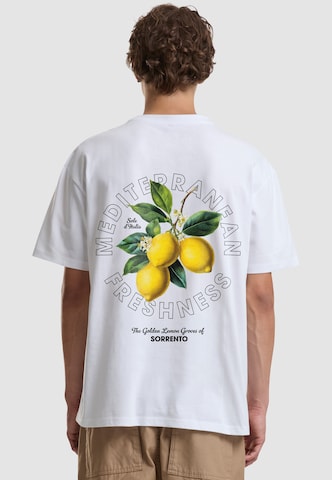 Mister Tee T-Shirt 'Lemon Freshness' in Weiß: Vorderseite