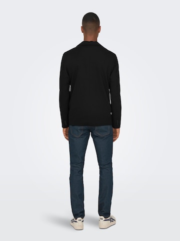 Coupe slim Veste de costume 'MARK' Only & Sons en noir