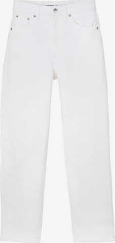 Regular Jean Pull&Bear en blanc : devant