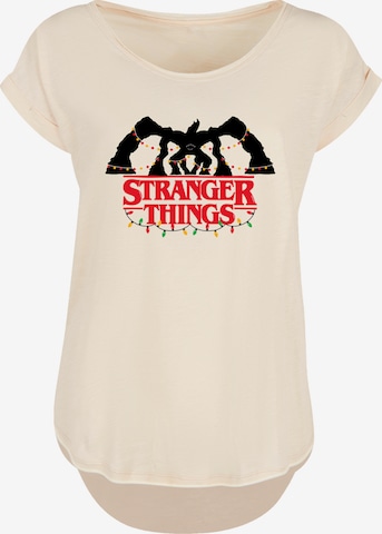 T-shirt 'Stranger Things Netflix TV Series' F4NT4STIC en beige : devant