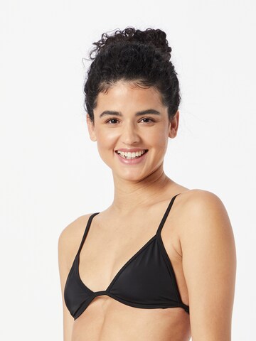 WEEKDAY Triangel Bikinioverdel i sort: forside