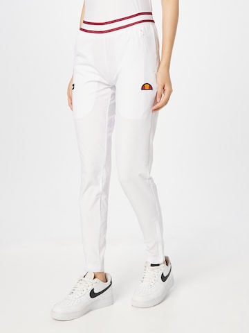 ELLESSE - Slimfit Pantalón deportivo 'Zoie' en blanco: frente