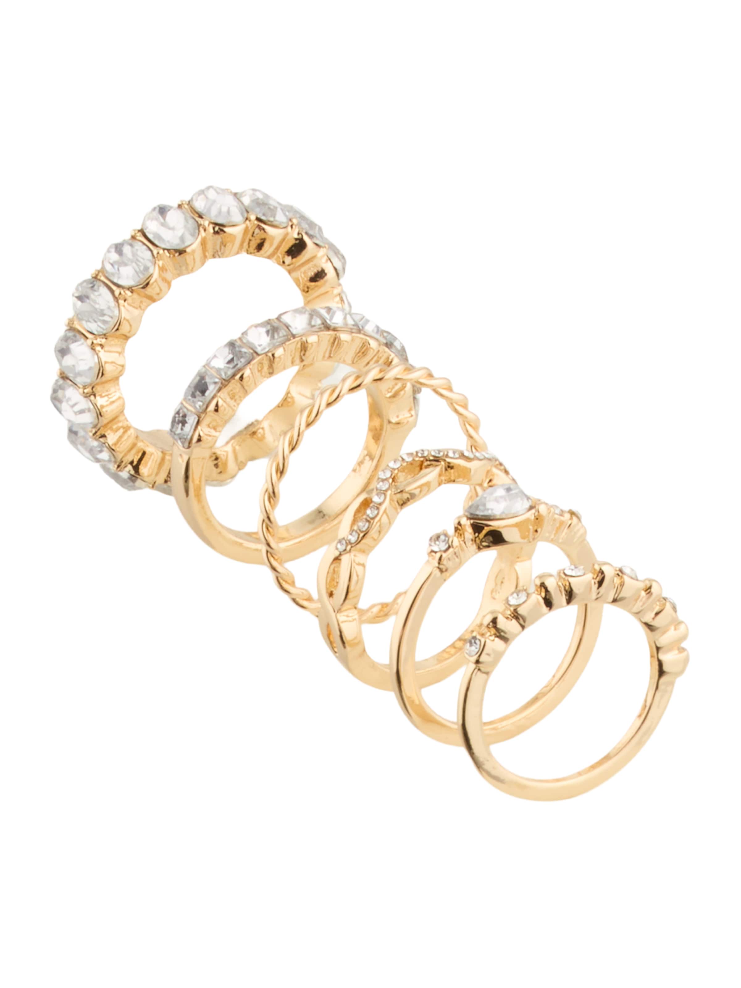 Žiedas iš studioselect, spalva – Auksas / skaidri spalva, Prekių apžvalga