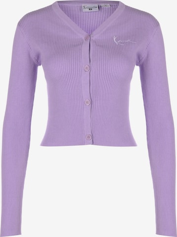 Cardigan Karl Kani en violet : devant