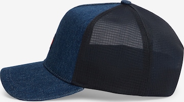 Tommy Jeans Lippalakki 'HERTIAGE' värissä sininen: etupuoli