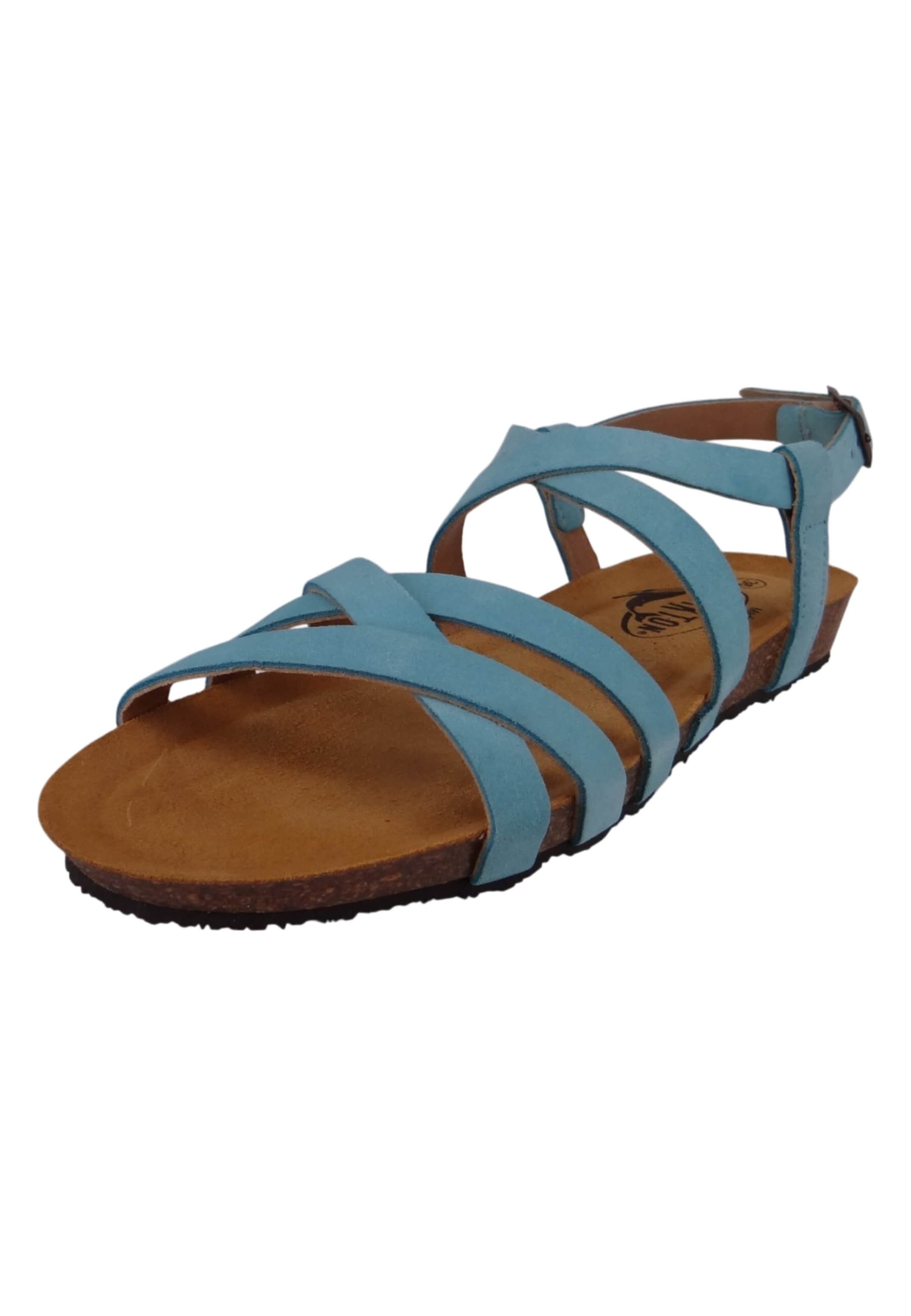 Plakton Strap sandal in Green: front