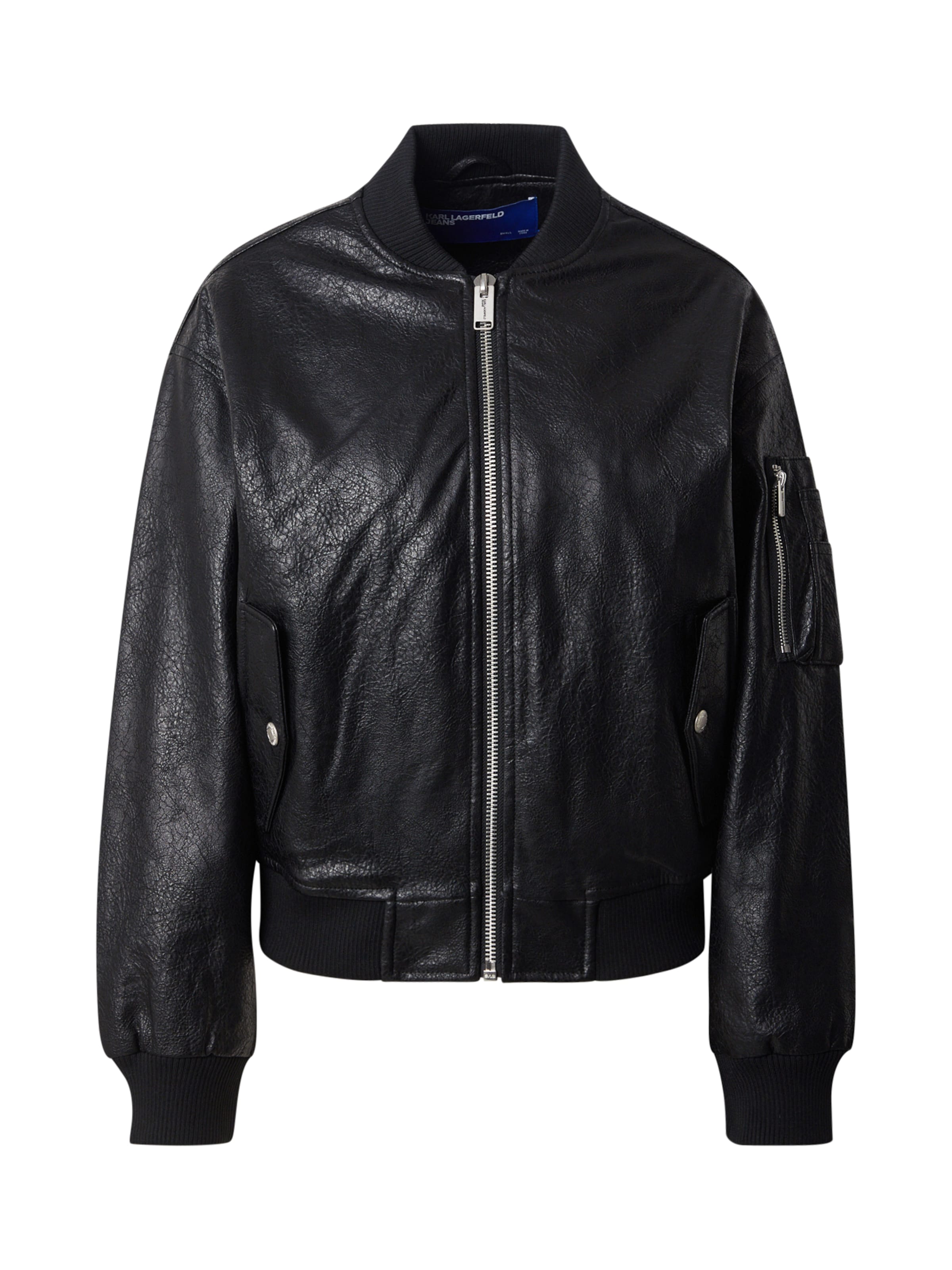KARL LAGERFELD JEANS Between-Season Jacket in Black: front