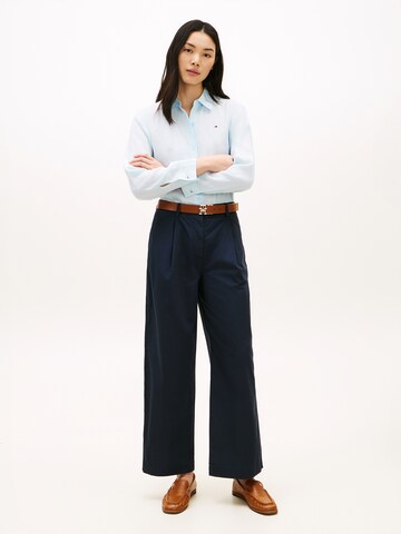 Wide Leg Pantalon TOMMY HILFIGER en bleu