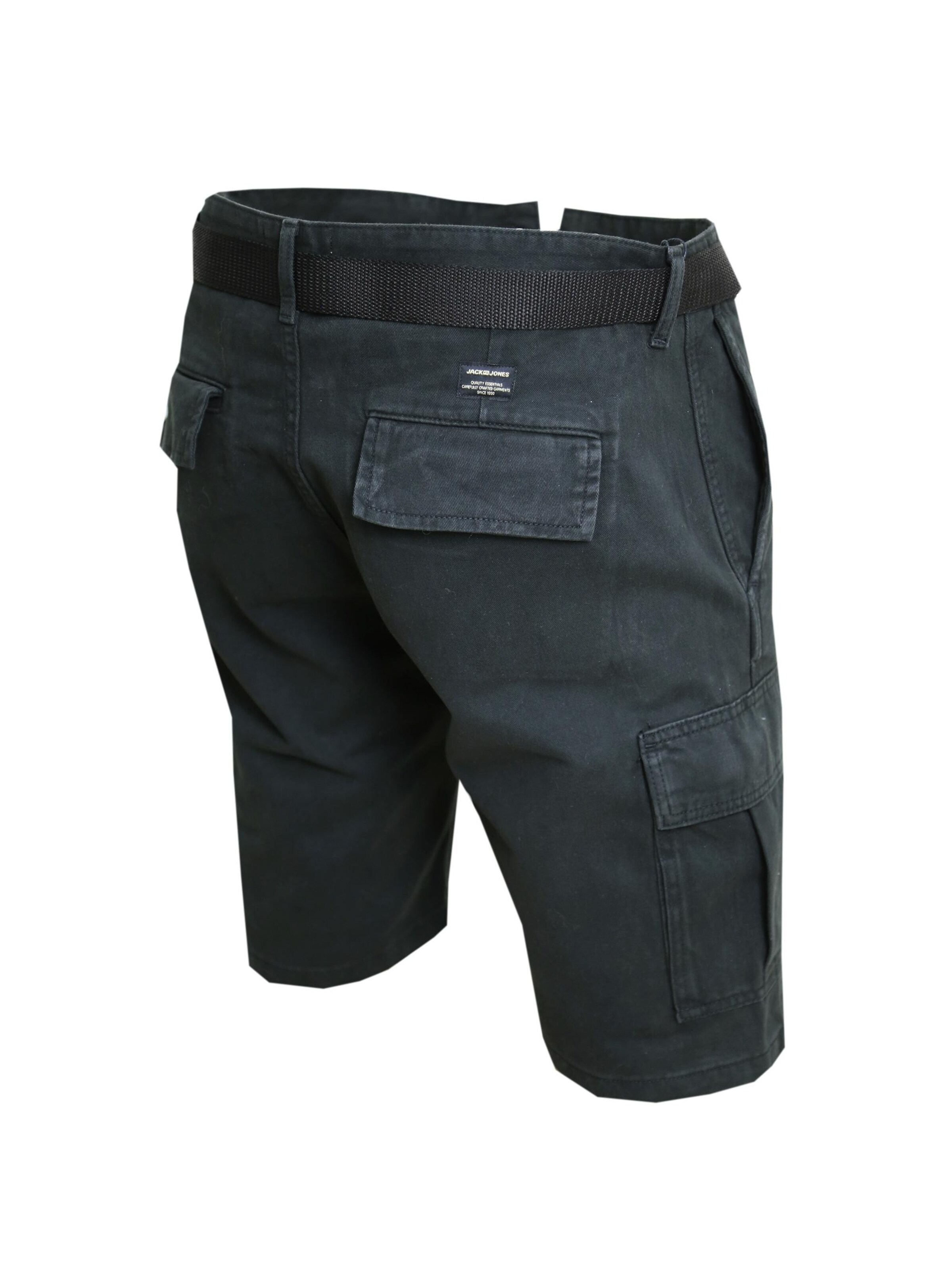 JACK & JONES Regular Cargo Pants in Black
