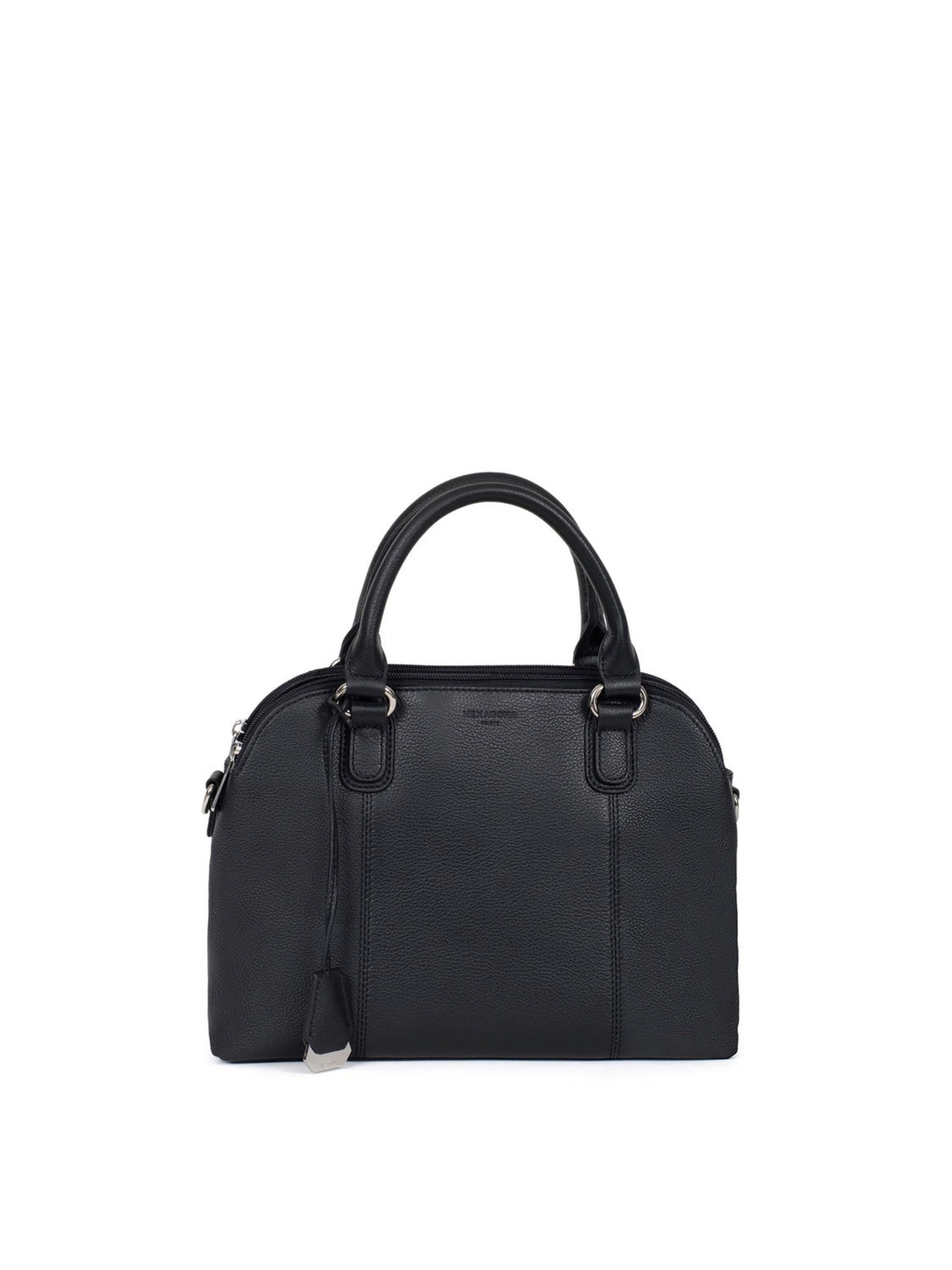 Borsa a mano 'Confort' di Hexagona in nero: frontale
