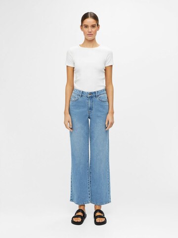 OBJECT Wide Leg Jeans i blå