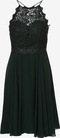 Robe de cocktail Marie Lund en vert : devant