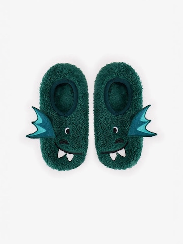 Penti Zokni 'PENTI Jungen Drachen Hausschuhsocken' - zöld: elől