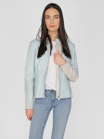 Maze Between-Season Jacket in Blue: front