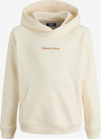 Jack & Jones Junior Sweatshirt 'JORNORREBRO' in White: front