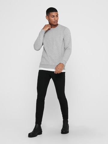 Only & SonsRegular Fit Sweater majica 'Ceres' - siva boja