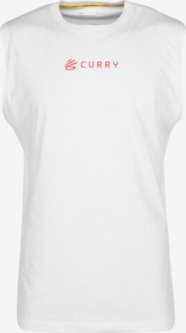 T-Shirt fonctionnel UNDER ARMOUR en blanc : devant