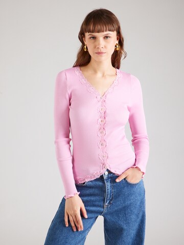 rosemunde Gebreid vest in Roze: voorkant