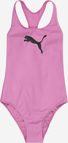 PUMA Strój kąpielowy w kolorze fioletowy: przód