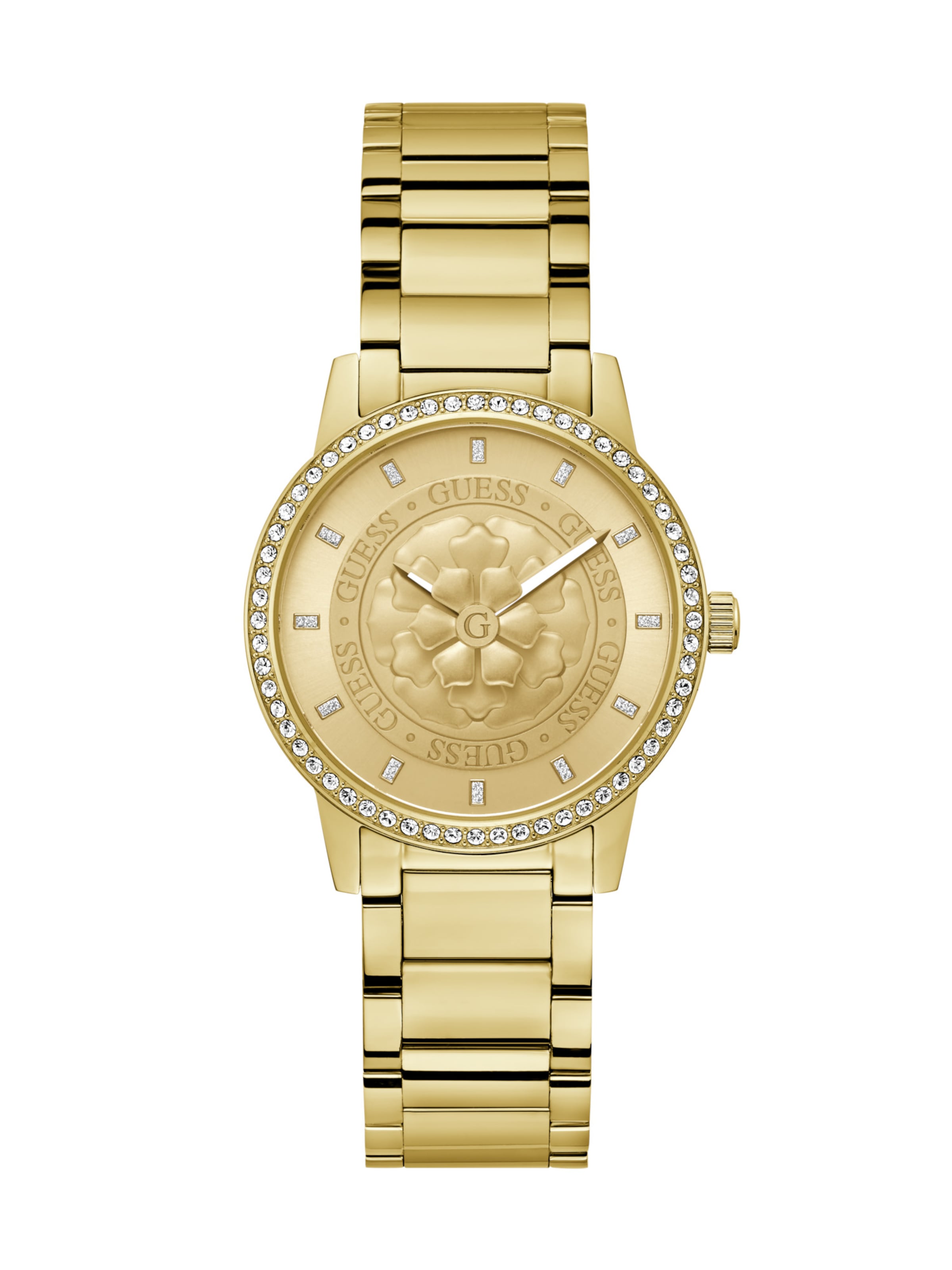 GUESS Analog Watch 'Petal' in Gold: front
