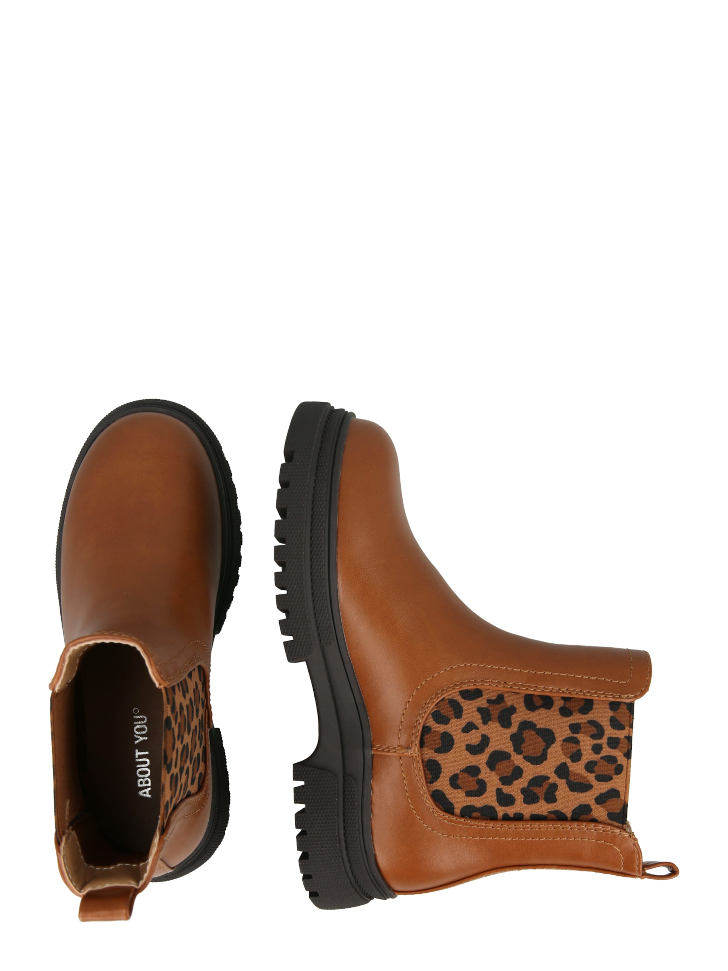 ABOUT YOU Boots 'Abby' in Brown