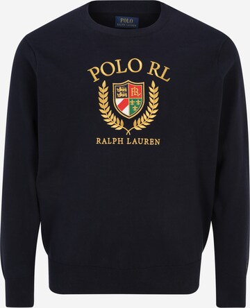 Polo Ralph Lauren Big & Tall Mikina – modrá: přední strana