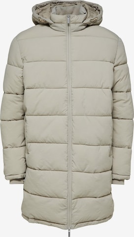 SELECTED HOMME Winter Coat in Beige: front