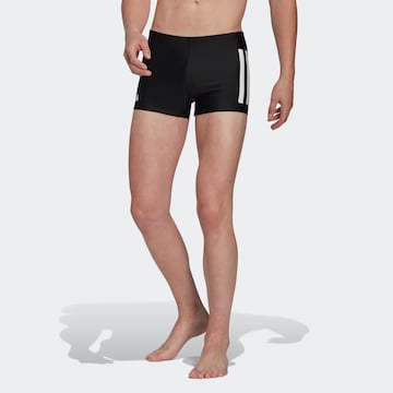 ADIDAS PERFORMANCE Athletic Swim Trunks in Black: front