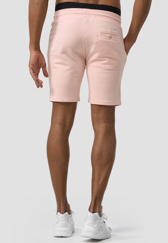 INDICODE JEANS Regular Shorts 'Yates' in Pink
