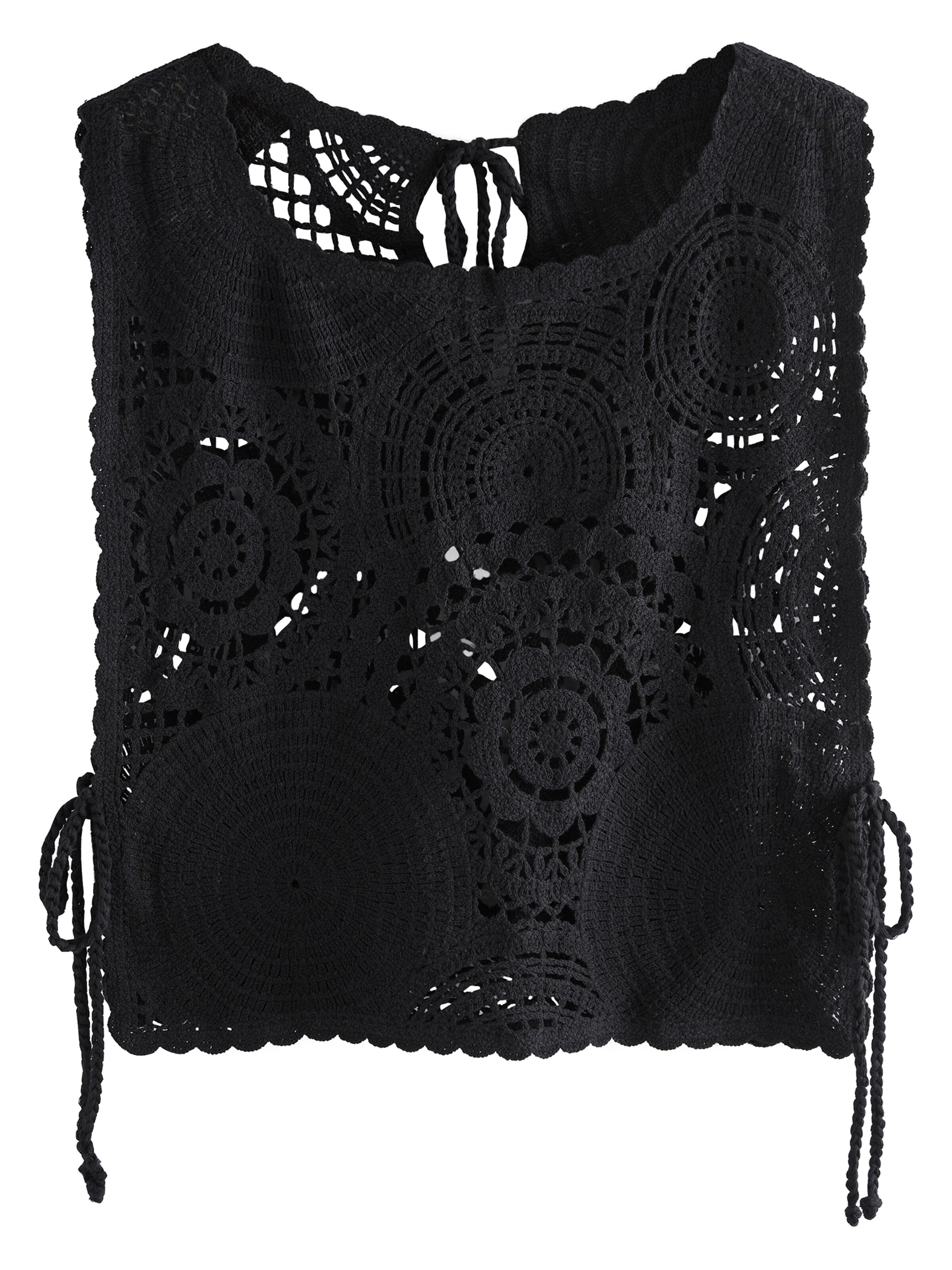 Next Πλεκτό τοπ σε μαύρο: μπροστά