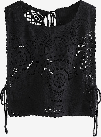 juoda Next Megzta palaidinė be rankovių: priekis