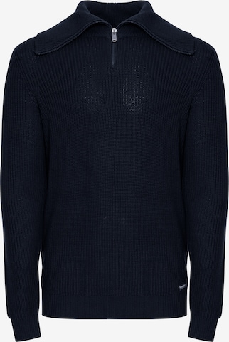 Threadbare Sweater 'Francis' in Blue: front