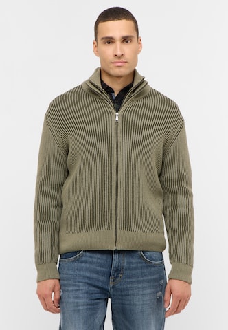 MUSTANG Strickjacke 'Escondido' in Grün: Vorderseite