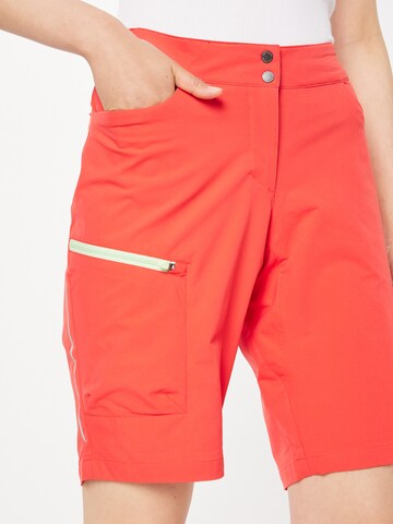 JACK WOLFSKIN Regularen Športne hlače 'Tourer' | rdeča barva