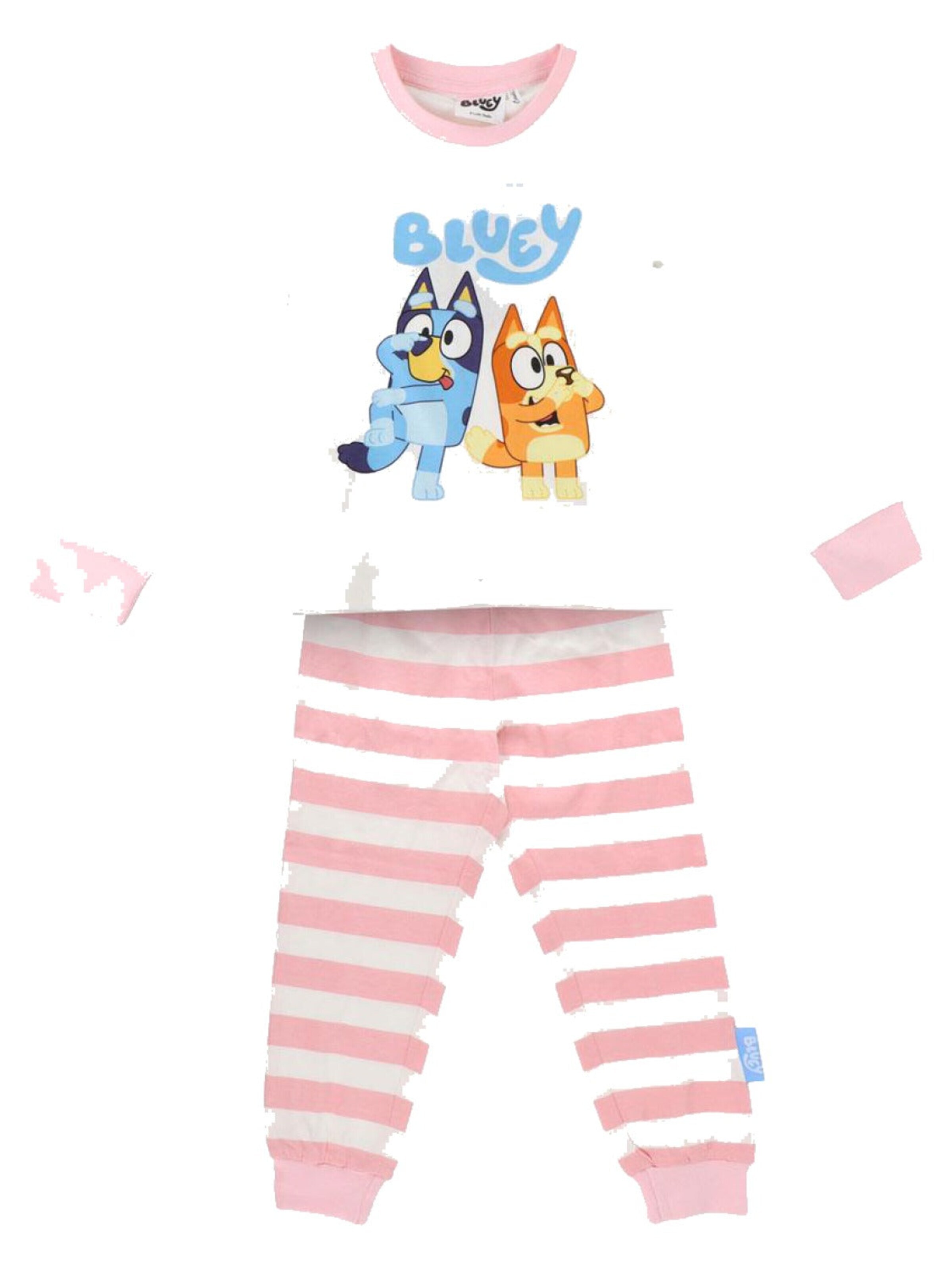 Bluey Nachtkledij 'Bluey Pyjama met Bluey en Bingo' in Roze: voorkant