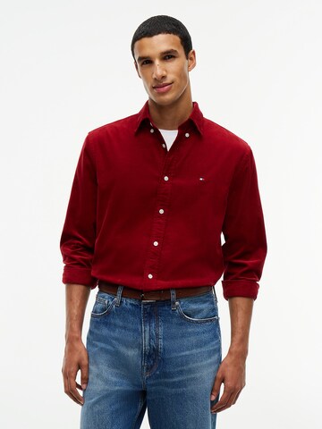 TOMMY HILFIGER Regular fit Overhemd in Rood: voorkant