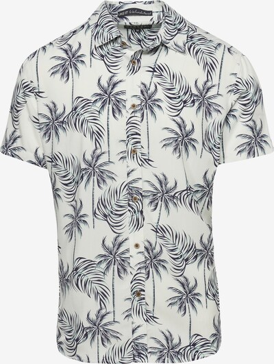 KOROSHI Overhemd in de kleur Pastelblauw / Zwart / Wit, Productweergave