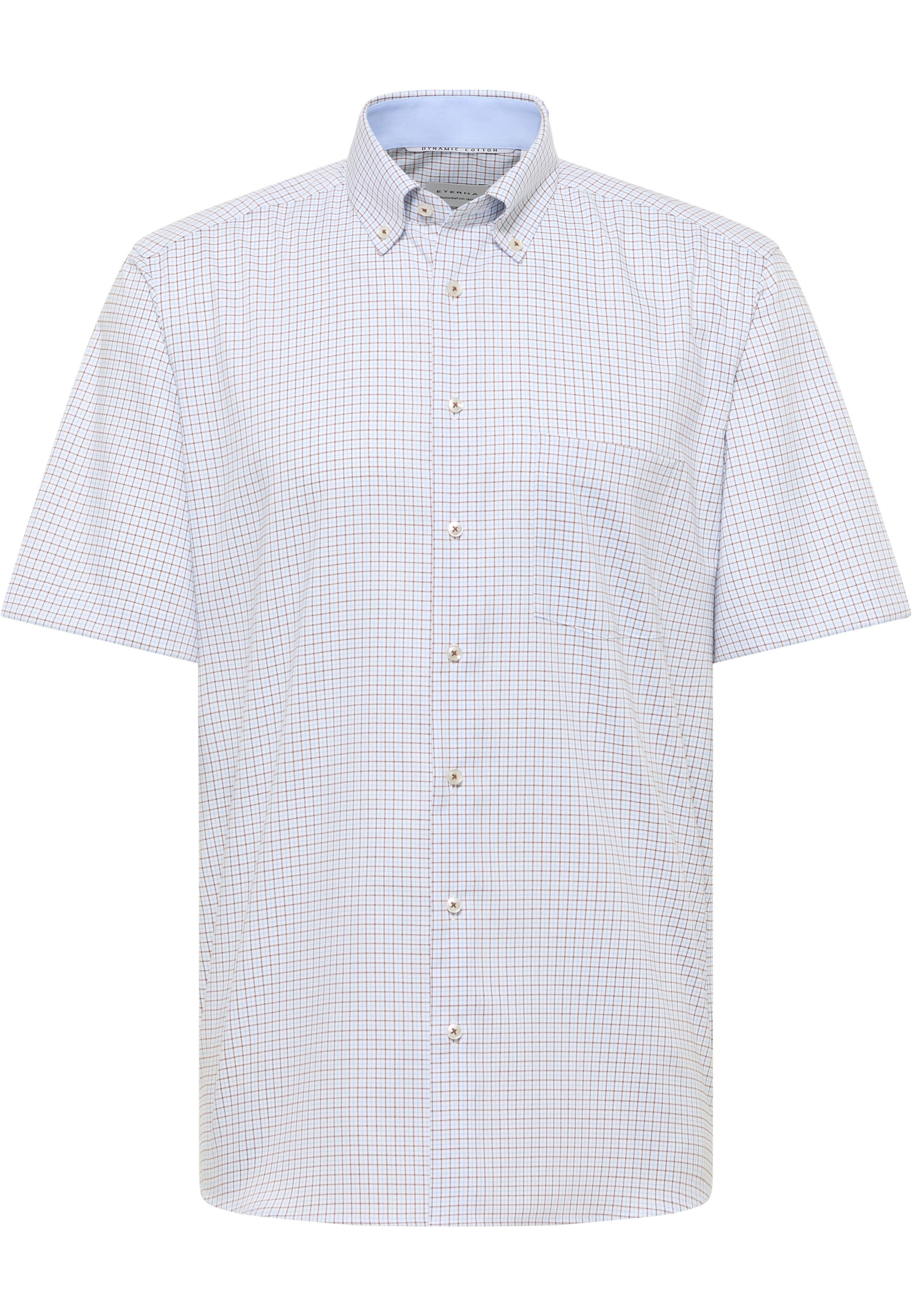 ETERNA Regular Fit Hemd in Blau: Vorderseite