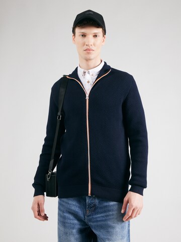 Kronstadt Knit cardigan 'Erik' in Blue: front