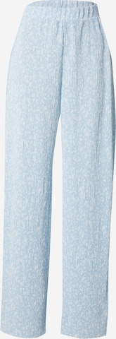 PIECES Wide leg Trousers 'PCFLORA' in Blue: front