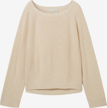 Pull-over TOM TAILOR en beige : devant