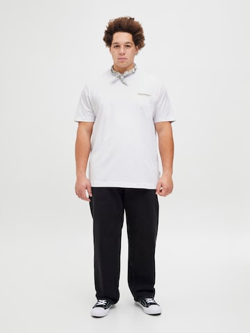Jack & Jones Plus Koszulka 'JORIslington' w kolorze biały