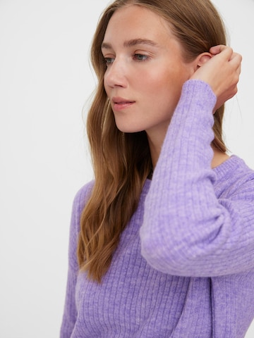 VERO MODA Sweater 'Lefile' in Purple