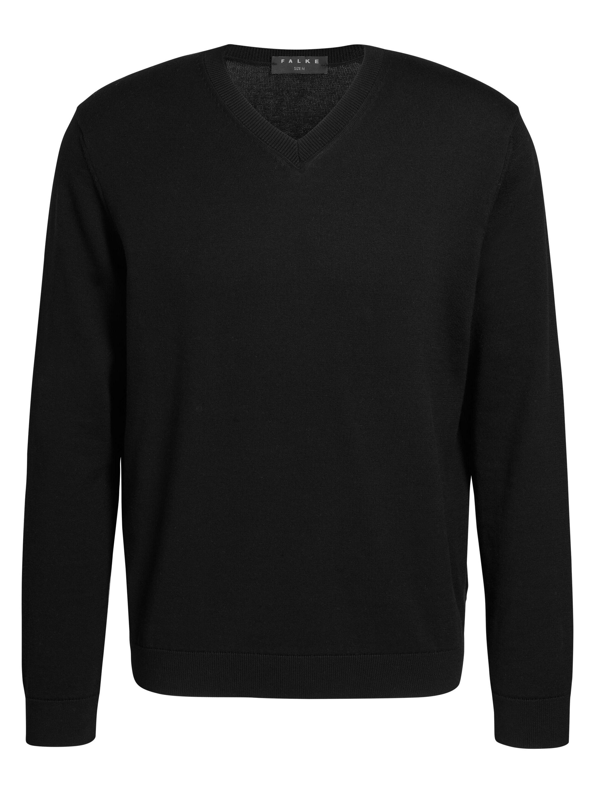 FALKE Pullover 'Pure Cotton'‌‌‌ in Schwarz