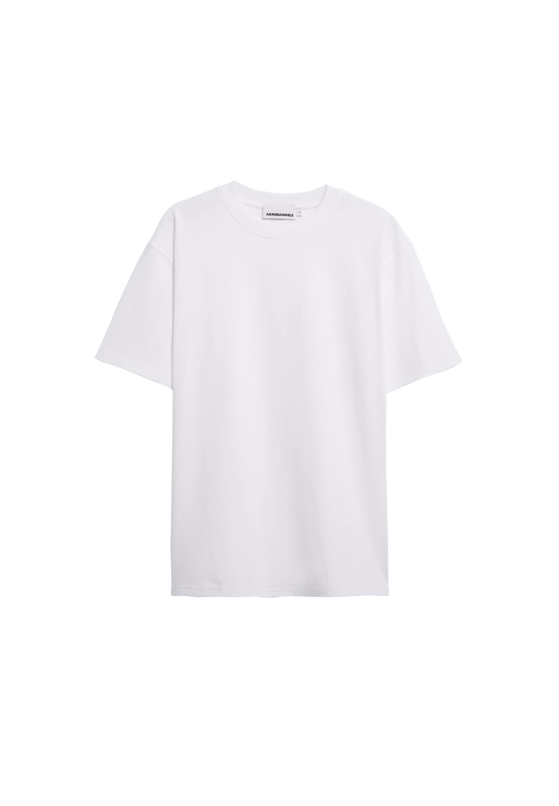 ARMEDANGELS Shirt 'MAARKOS' in Wit: voorkant