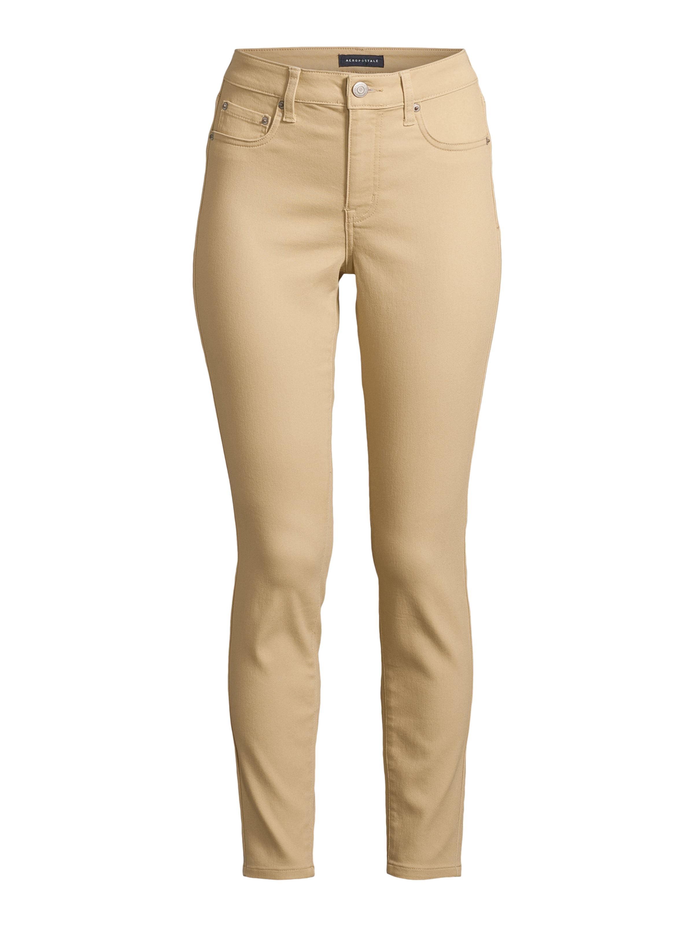 Coupe slim Pantalon AÉROPOSTALE en beige : devant